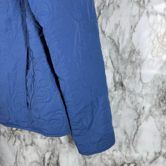 High Fever Quilted Light Blue Jacket Sz XL - Picture 5 of 8